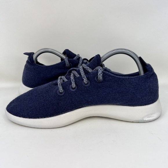 Allbirds Wool Runner Shoes Blue White Men's Size 9 - Picture 5 of 9